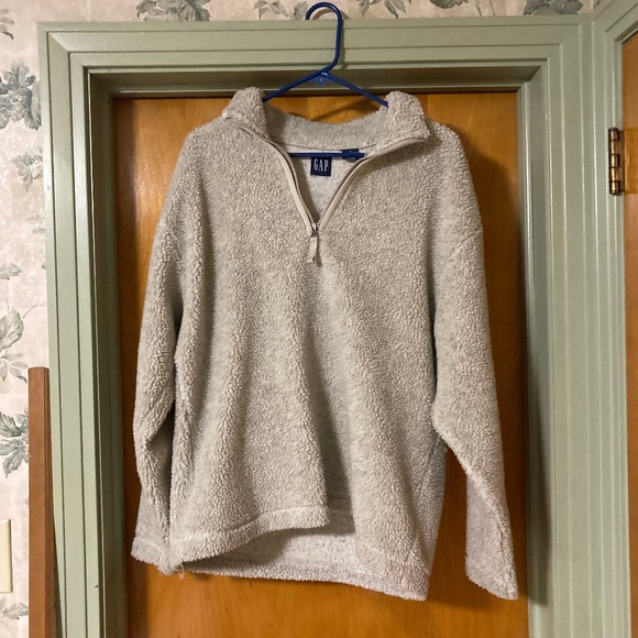 Gap Sherpa 1/4 Zip Sherpa Fleece Size Small - Picture 1 of 3